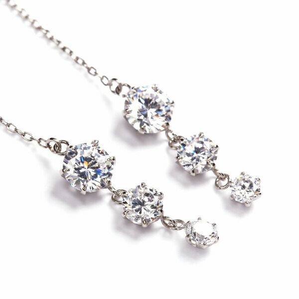 【片耳販売】グラデーションキュービック アメリカンピアス