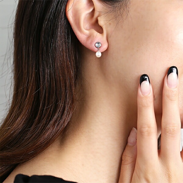 ピアス 覆輪 4MM Bムーン/5MM 淡水P