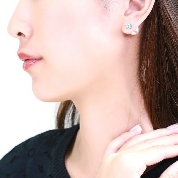 ピアスキャッチ プラスティックパール キャッチ 6mm/7mm/8mm/10mm/12mm/14mm 6サイズ ニッケルフリー メッキ【両耳用】