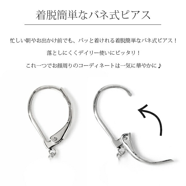 ピアス 金属アレルギー対応 セカンドピアス ファーストピアス レディース 誕生日 プレゼント ステンレス316 フック ジャーマンフック ピアス アクリル【片耳用】