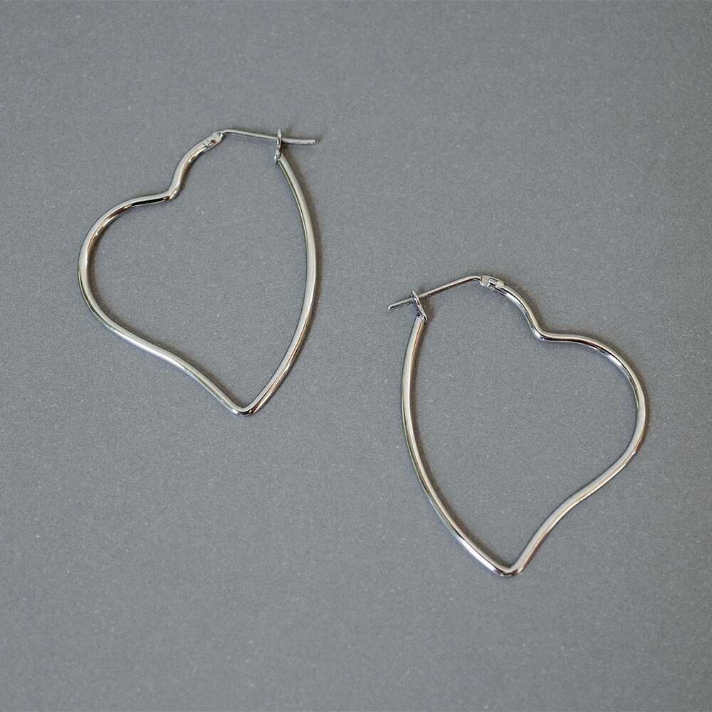 《Large》オープンハート クロッシングピアス