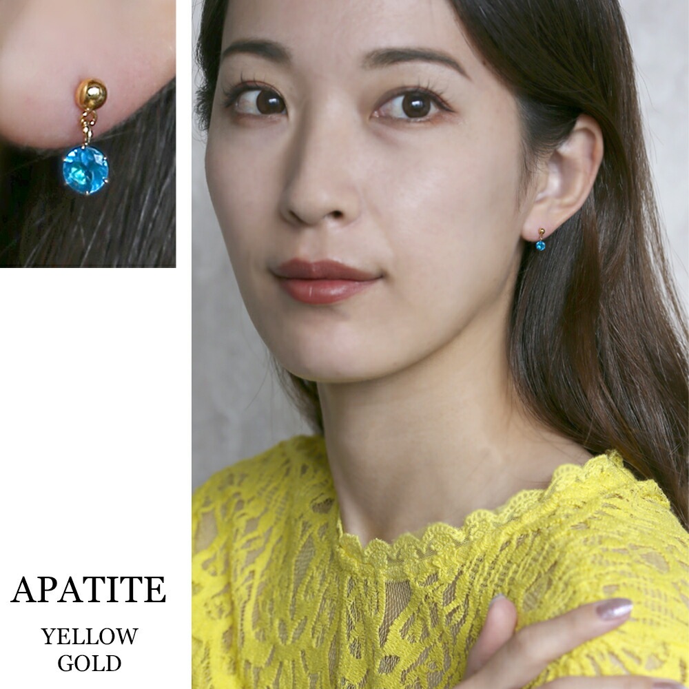 天然石 半丸 スタッドピアス ［4mm］