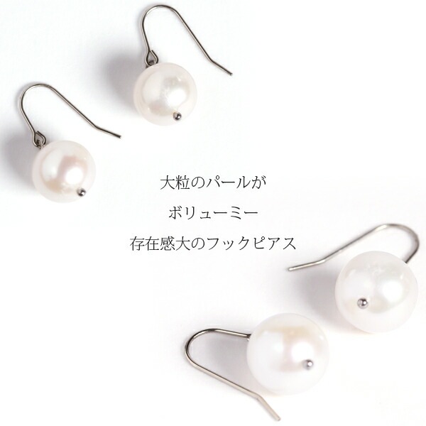 ピアス   WRフック(小) 10MM 貫通 淡水P