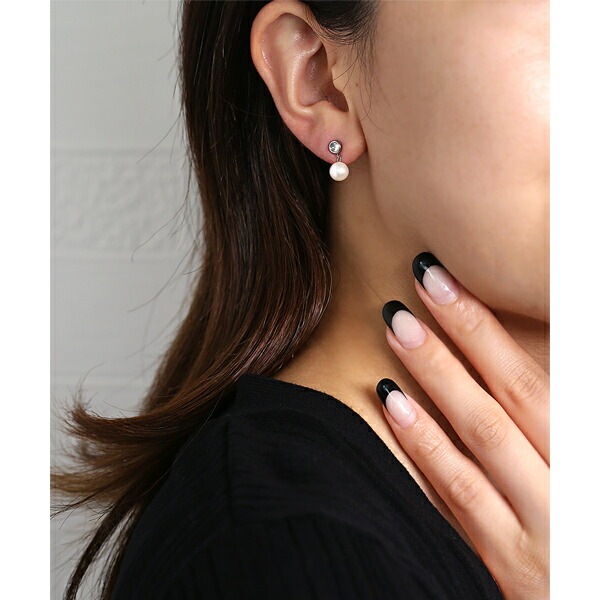 ピアス   覆輪 3MM Bムーン/6MM 淡水P