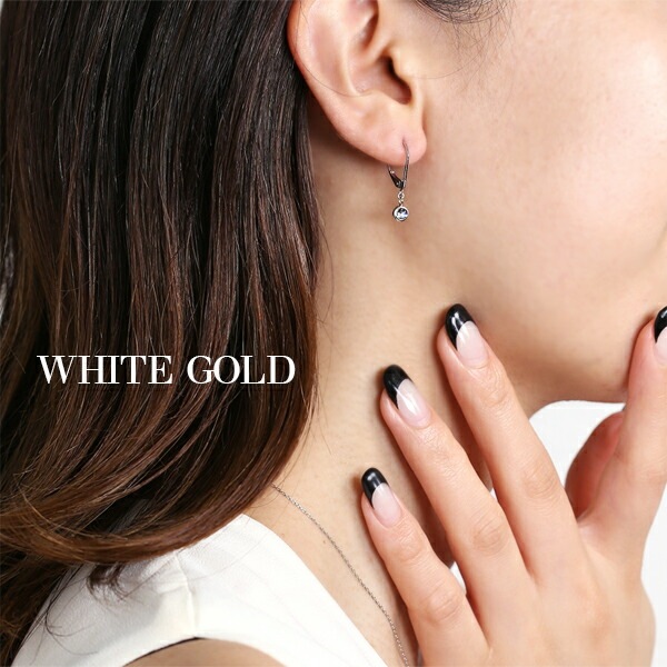 ムーンストーン カボションカット  ジャーマンフックピアス ［3mm］