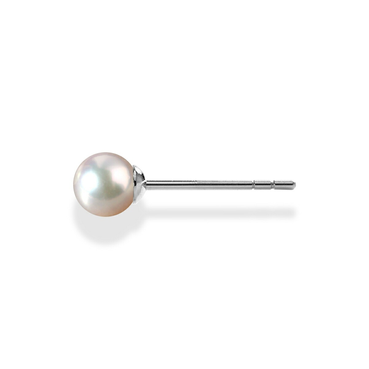 【片耳販売】あこや真珠 スタッドピアス ［6mm］