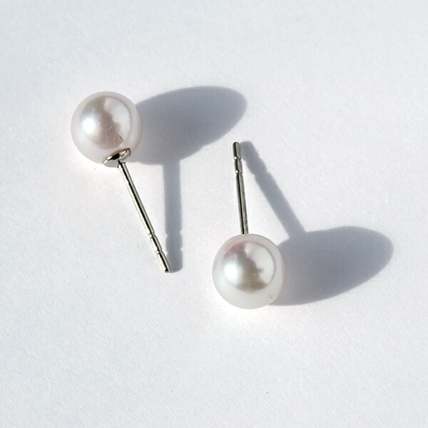 あこや真珠 スタッドピアス ［7mm］ | ピアス | Negozietto
