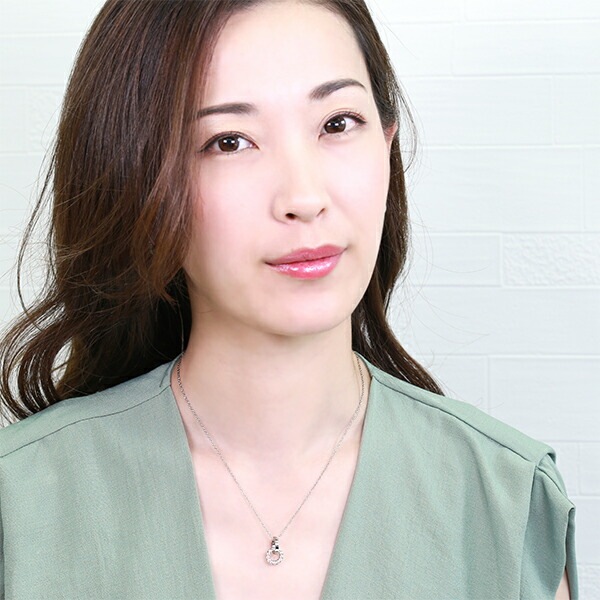 ネックレス 金属アレルギー対応 ペンダント レディース 誕生日 プレゼント ステンレス316L ネック WG色 43cm 長さ調整フリー チェーン キュービック