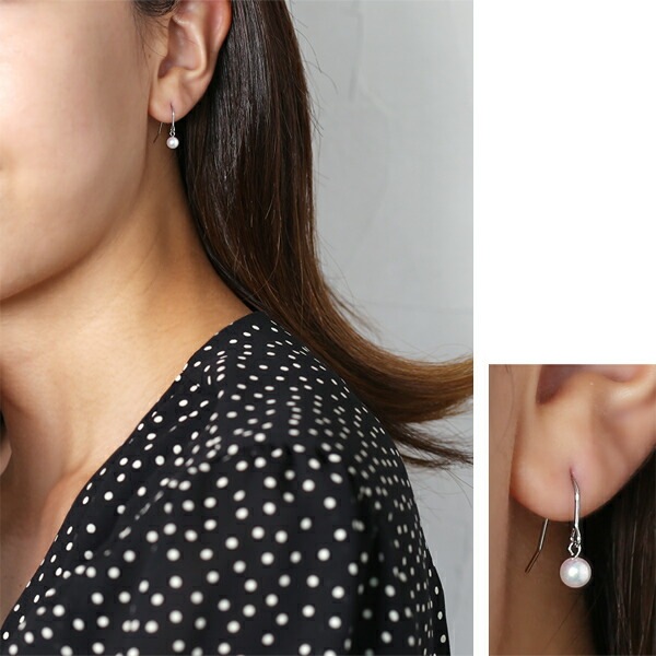ピアス   WRフック(小) 4MM 淡水P