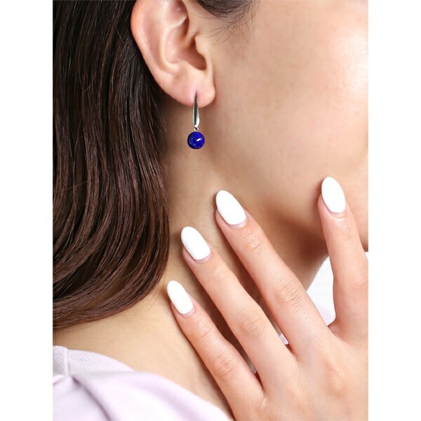 ピアス   WIフック 8MM 貫通 ラピス