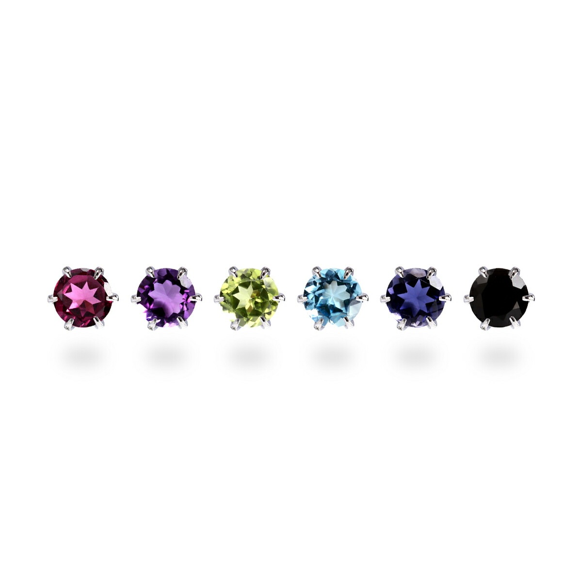 天然石 一粒 スタッドピアス ［3mm］
