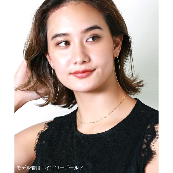 【片耳販売】カーブ ワイヤーフックピアス