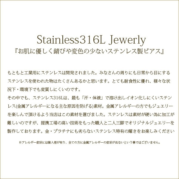 ピアス   3MMCZ 8X10MM P/S 黒蝶貝