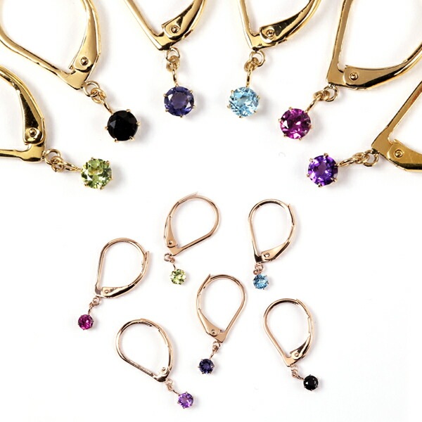 天然石 ジャーマンフックピアス ［3mm］