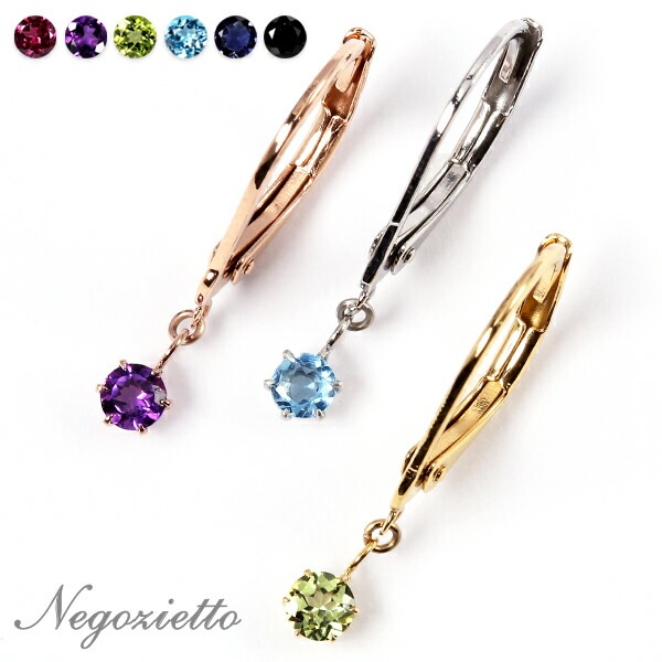 天然石 ジャーマンフックピアス ［3mm］