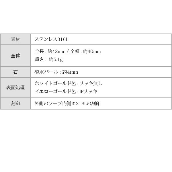 ネックレス 金属アレルギー対応 ペンダント レディース 誕生日 プレゼント ステンレス316 ネック YG/PG色 43cm 長さ調整フリー チェーン 天然石 誕生石(06月) 淡水パール