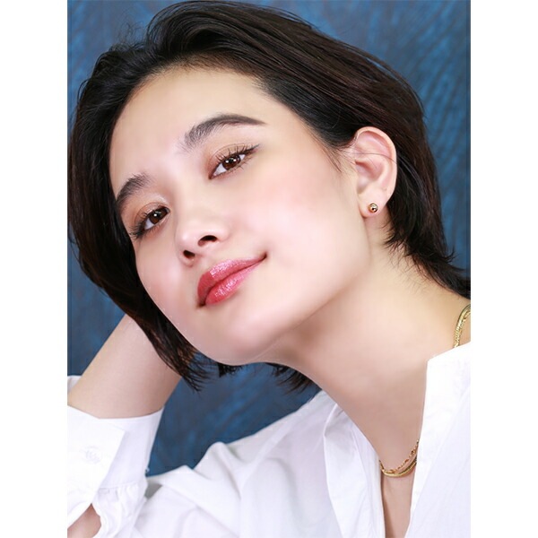 【片耳販売】丸玉 スタッドピアス 6mm 【ピンクゴールド色】