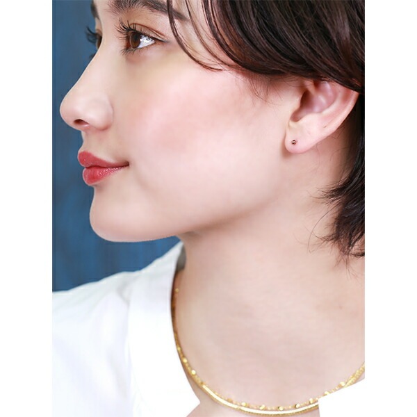 【片耳販売】丸玉 スタッドピアス 2.5mm 【ピンクゴールド色】