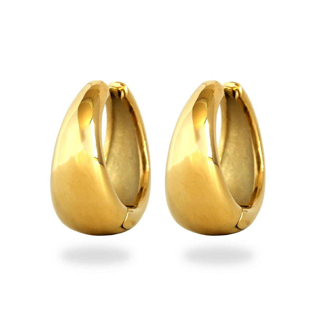 【片耳販売】月甲丸 中折れ式ピアス 10mm×20mm