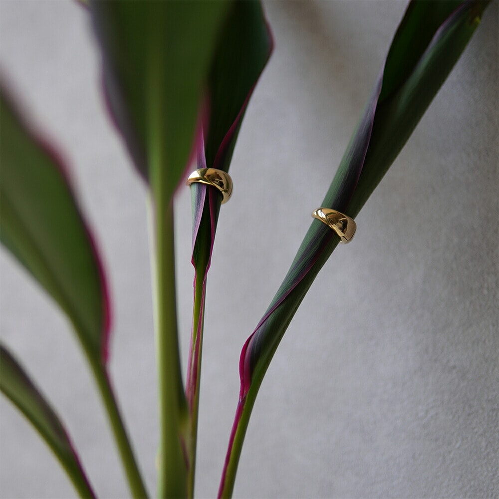 【片耳販売】月甲丸 中折れ式ピアス 10mm×20mm