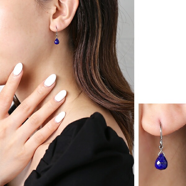 ピアス   WRフック(小) 5X8.5MM ブリオ ラピス