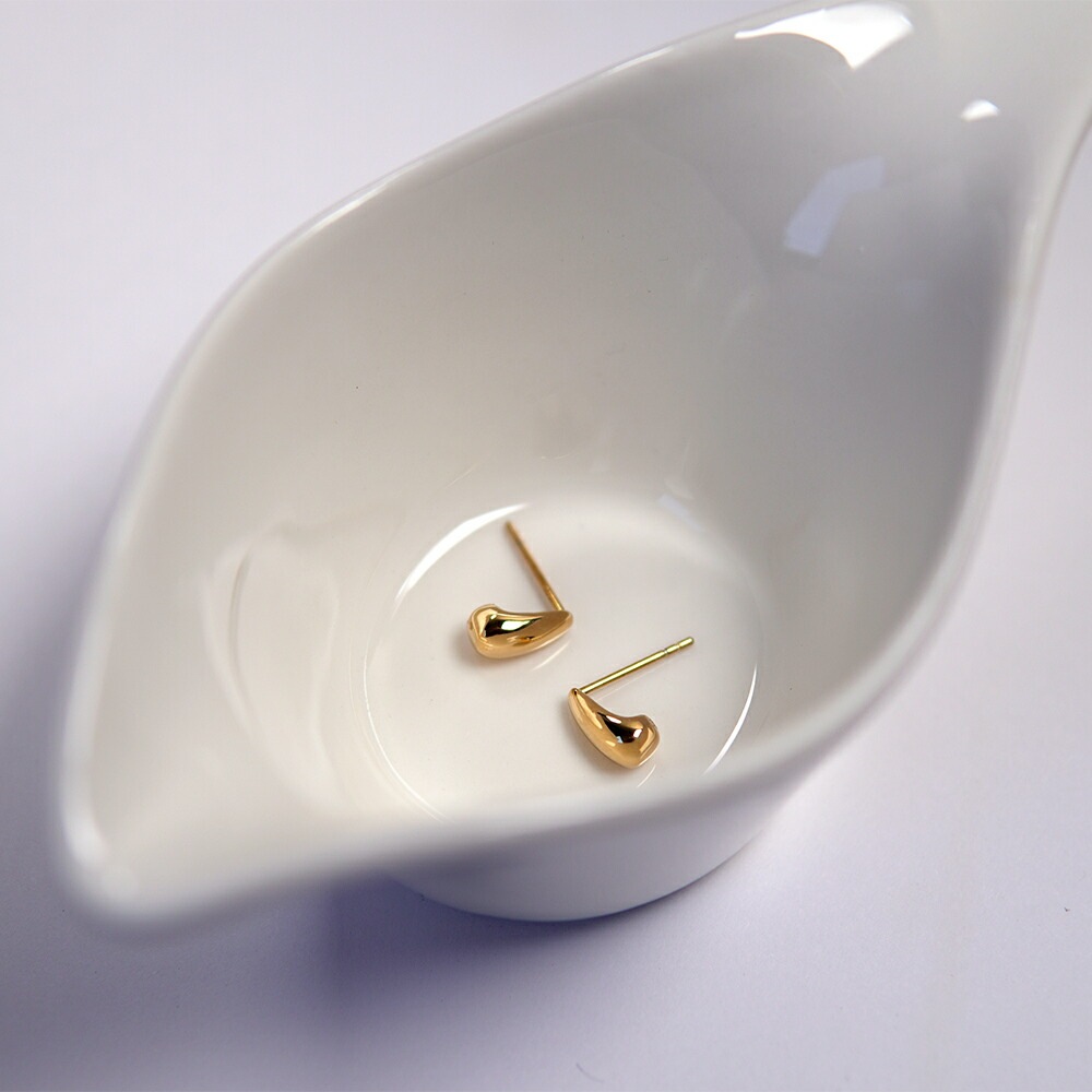 【片耳販売】《Small》ドロップ スタッドピアス