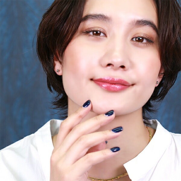 【片耳販売】丸玉 スタッドピアス 4mm 【ホワイトゴールド色】