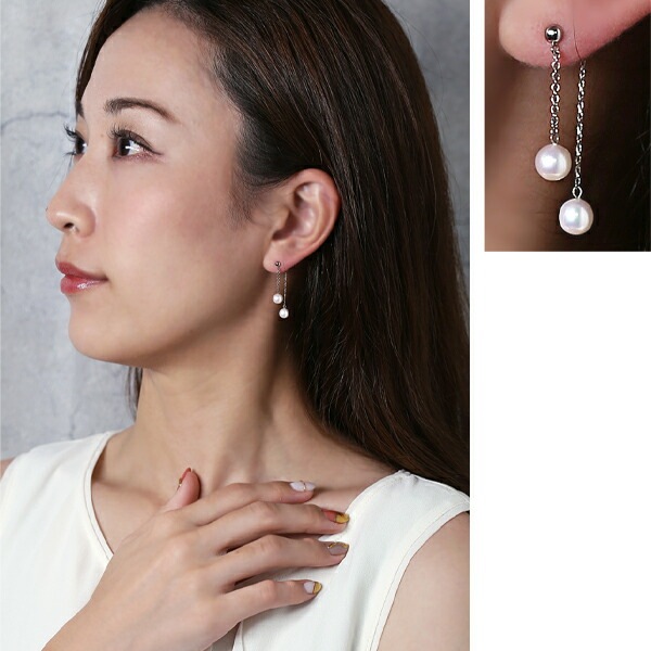ピアス 3MM半丸 キャッチブラ 5MM 淡水P