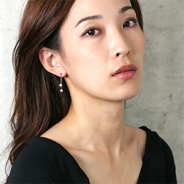 ピアス 3MM半丸 キャッチブラ 4MM 淡水P