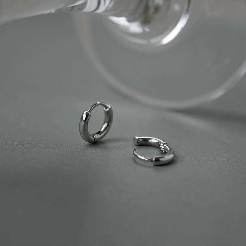 パイプフープ 中折れ式ピアス 2mm×10mm
