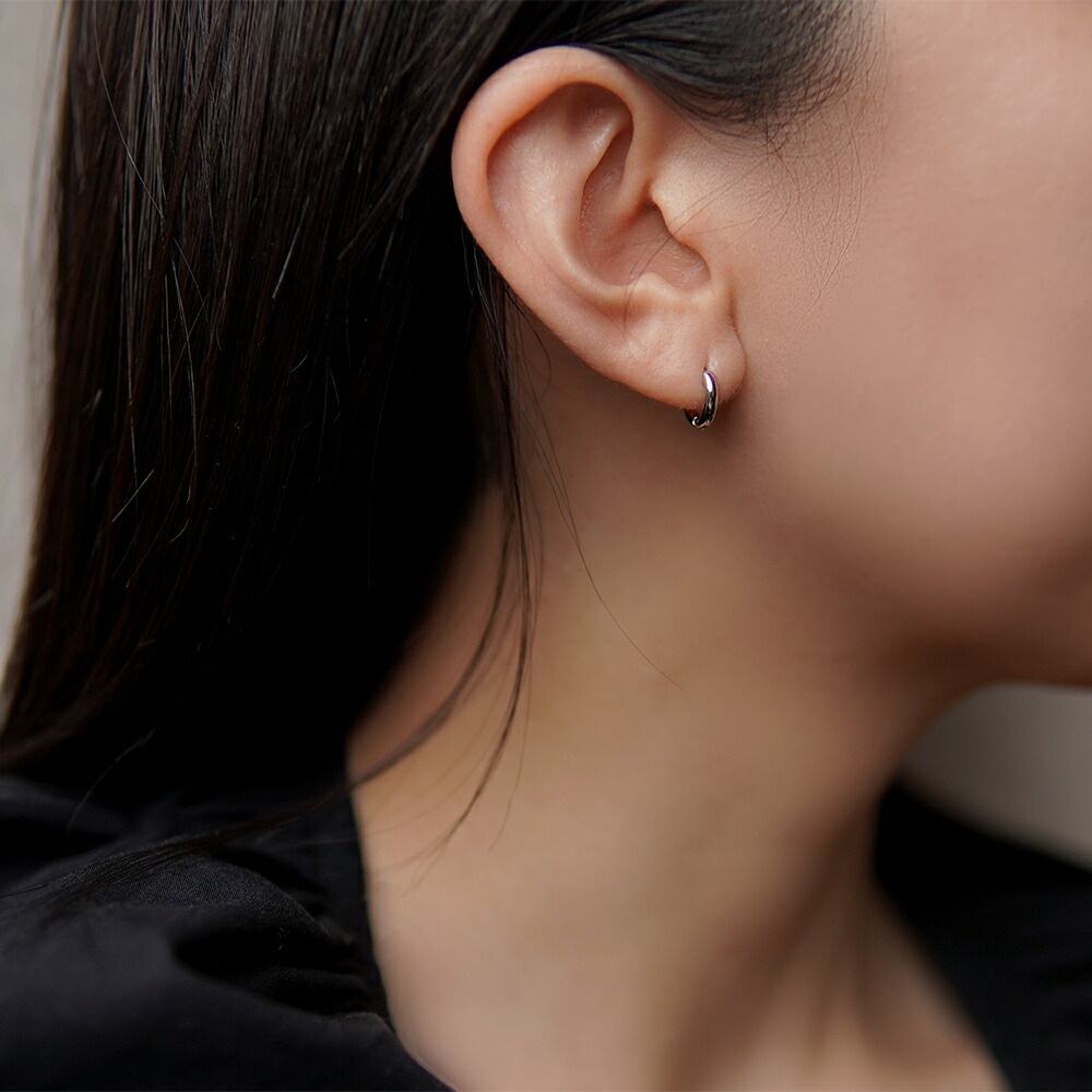 パイプフープ 中折れ式ピアス 2mm×10mm