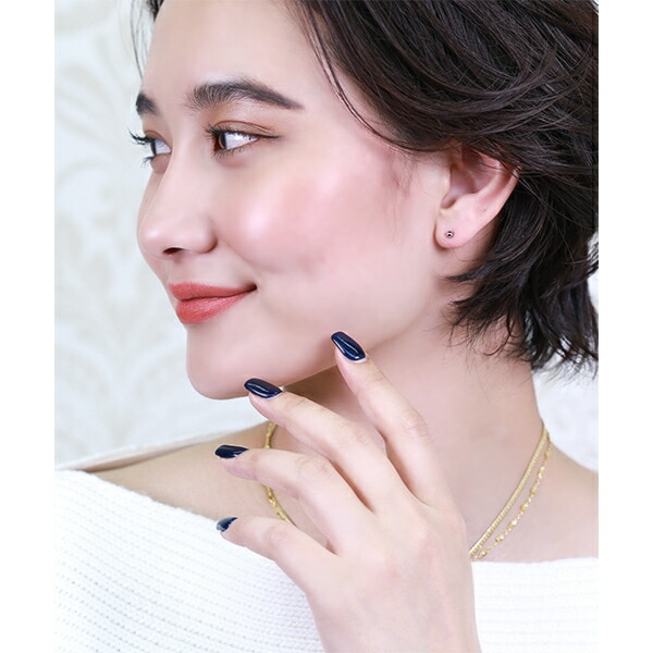 【片耳販売】丸玉 スタッドピアス 3mm 【ホワイトゴールド色】