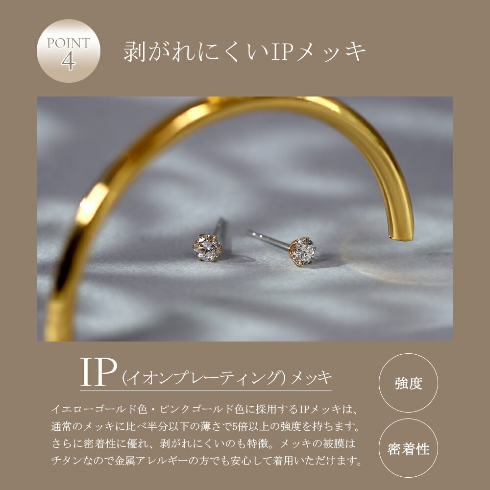 【片耳販売】0.25ct ラボグロウンダイヤモンド スタッドピアス