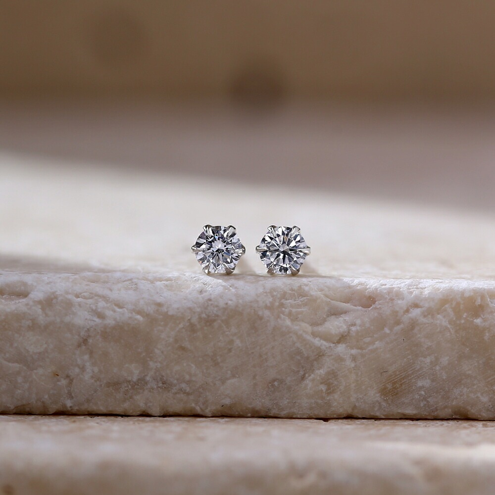 【片耳販売】0.15ct ラボグロウンダイヤモンド スタッドピアス
