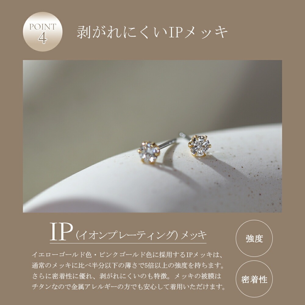 【片耳販売】0.15ct ラボグロウンダイヤモンド スタッドピアス