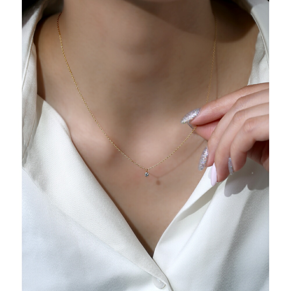 0.1ct ラボグロウンダイヤモンド ネックレス