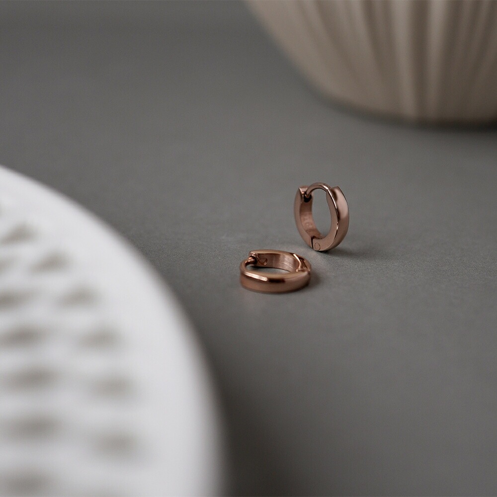 甲丸フープ 中折れ式ピアス 2mm×10mm