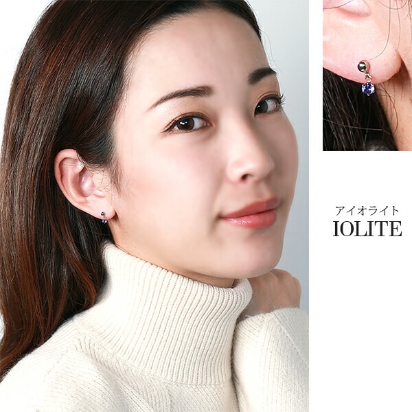 天然石 半丸 スタッドピアス ［3mm］