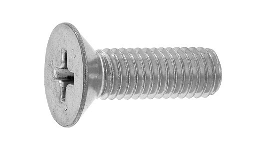 （−）皿小ねじ　 4 X 14　ステンレス　ＢＫ(ＳＵＳ黒染め) M6X14 (+)皿小ねじ(全ねじ ｽﾃﾝﾚｽ(303､304､XM7等) BK(SUS黒