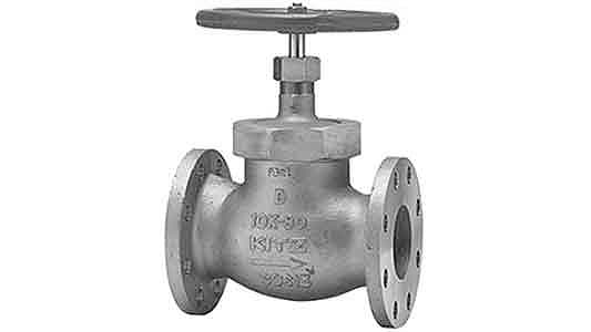 グローブバルブ（UDB（KITZ 《標準(または鉄)/生地