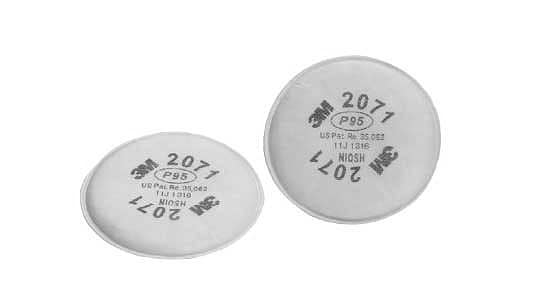 3M ろ過材（防じん用 2071 | 安全保護具,標準(または鉄),生地