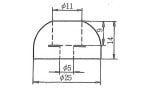 ゴム脚（Ｗ入　ＵＣＳＫ−２５１９ 《標準(または鉄)/生地(または標準)》|標準(または鉄)|樹脂製品