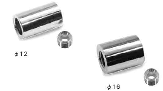 装飾平小ねじスペーサー 《黄銅/クローム》 | 金具類,黄銅,クローム