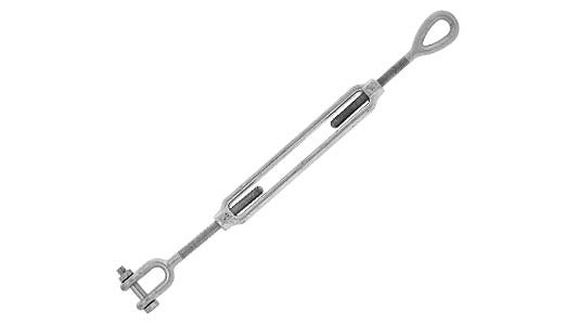 ターンバックル、アイボルト 3/8サイズメッキ