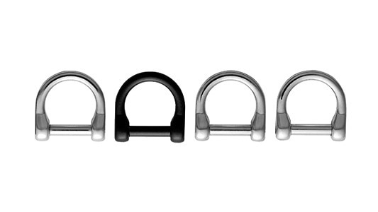 シャックル型キーホルダー（カラー 《標準(または鉄)/ニッケル