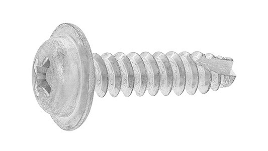 ＋）B1ナベ WH 《標準(または鉄)/三価ホワイト》 | タッピンねじ