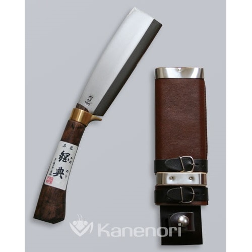 C-21 180mm鋼付最高級鞘鉈鍔付コブ柄＜五十嵐刃物工業＞