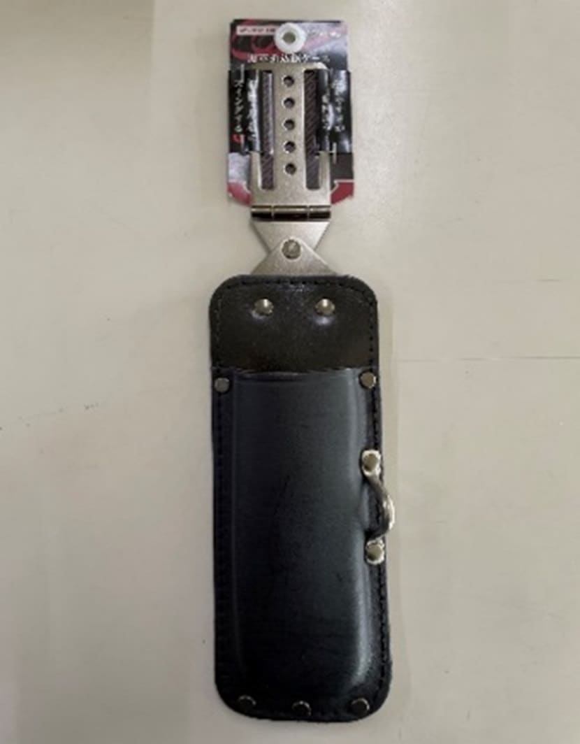 牛黒革 折込鋸ケース WS-007 【追跡メール便】 コヅチ