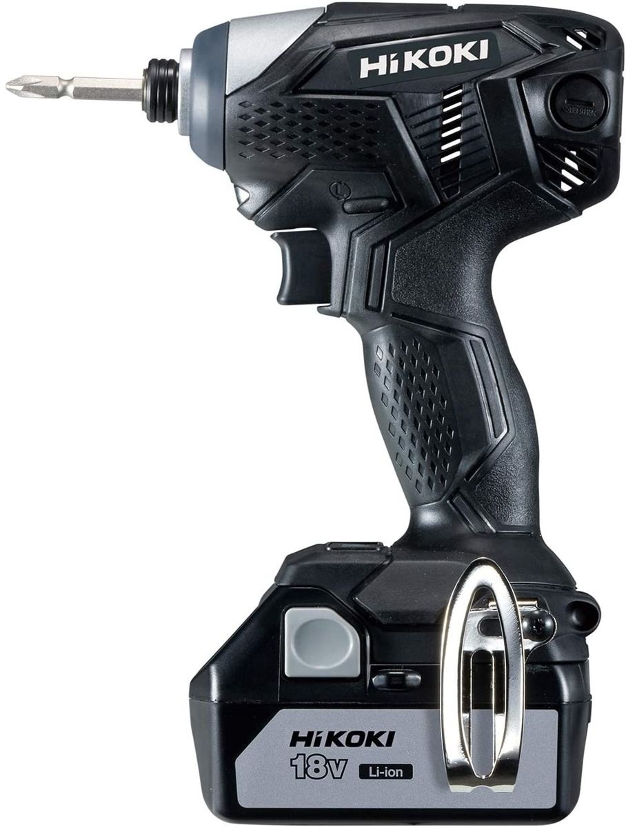 コードレス インパクトドライバ 18V WH18DKL(NN) ストロングブラック＜HiKOKI（ハイコーキ）＞本体のみ 