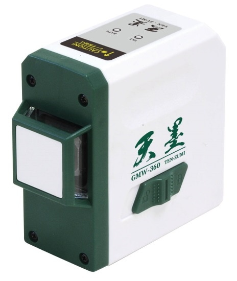 SK　グリーンレーザー　天墨　GMW-360＜新潟精機＞ レーザー墨出し器・レーザーレベル ・ 墨つぼ ・ BTL1000 ・ BTL1100 ・ BTL1101 ・ キューブミニ 1V1H